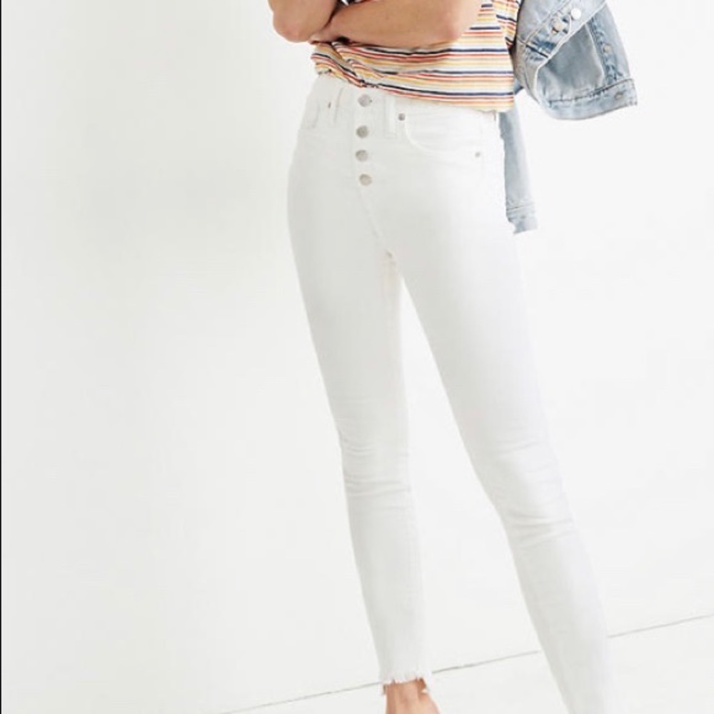 Madewell- 10 inch high rise skinny crop